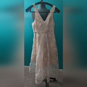 Yoana Baraschi Cream Floral Dress